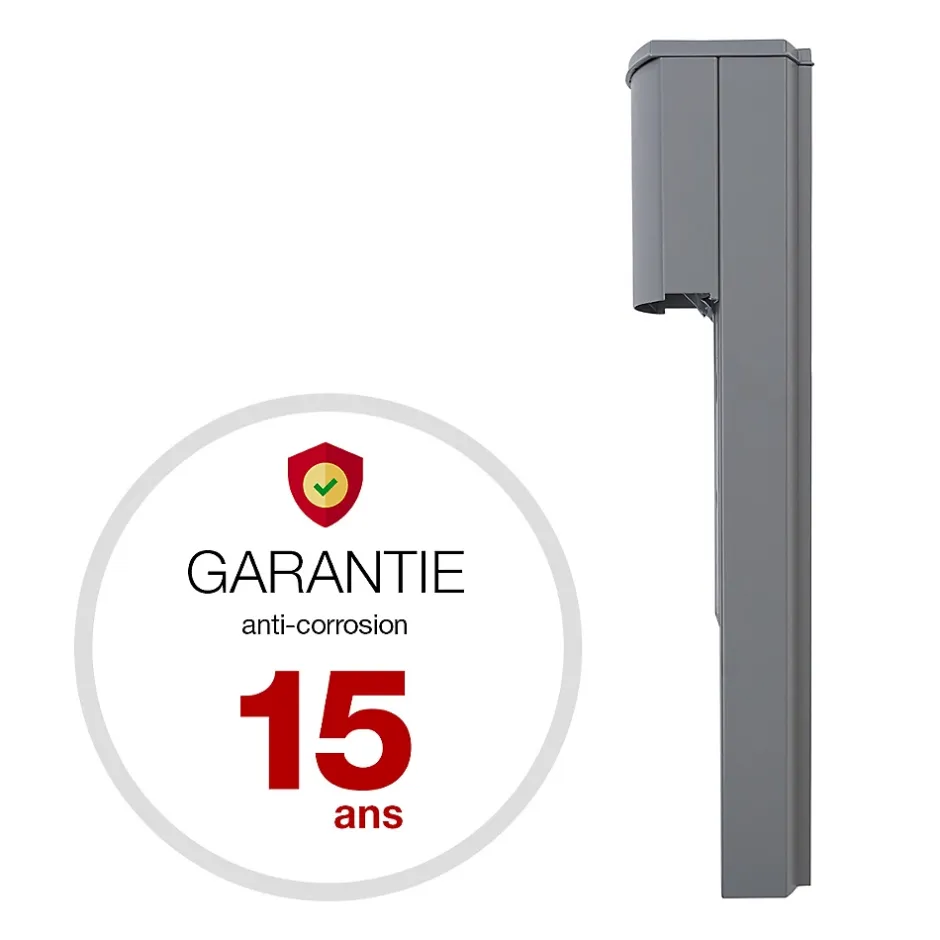 Console murale à visser Soléa Gris mat 7037 M^Renz Best