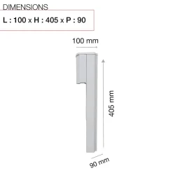 Console murale à visser Soléa Blanc mat 9010M^Renz Discount