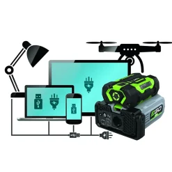 Convertisseur de courant transportable à batterie EgoPower PAD5000E-Ego Power+   Online