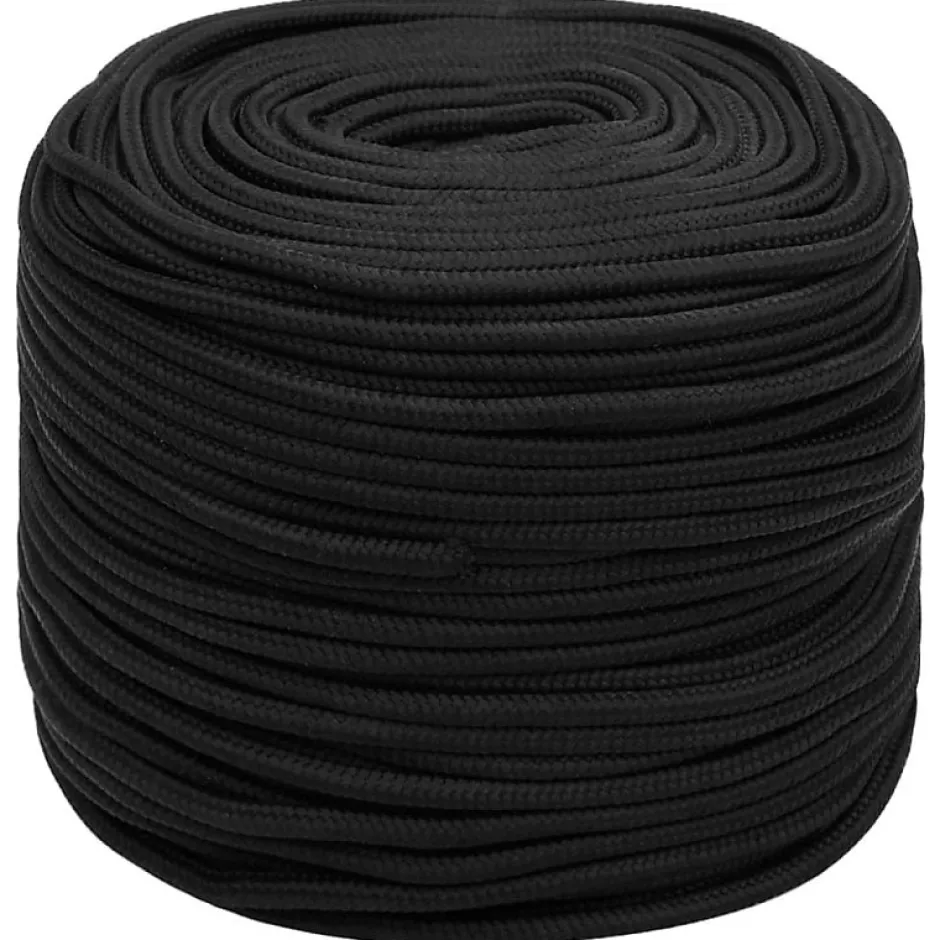 Corde de bateau Noir complet 10 mm 50 m Polypropylène-Vidaxl Online