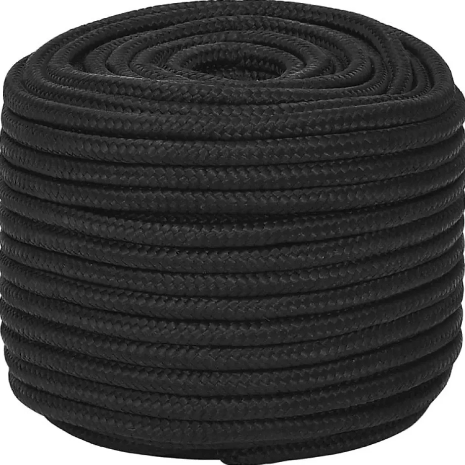 Corde de bateau Noir complet 14 mm 50 m Polypropylène^Vidaxl New