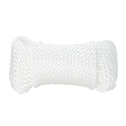 Corde torsadée en polypropylène blanche ø6 mm, 7.5 m-Diall Outlet