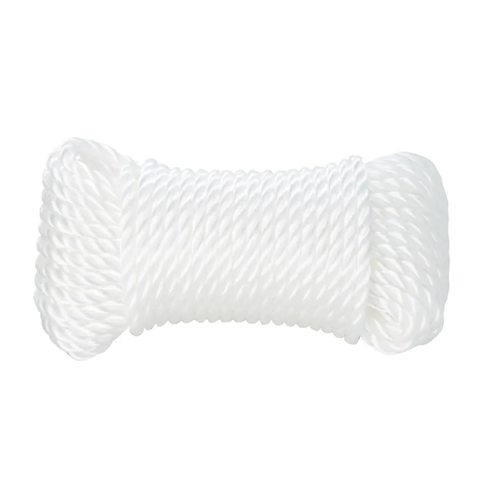 Corde torsadée en polypropylène blanche ø6 mm, 7.5 m-Diall Outlet