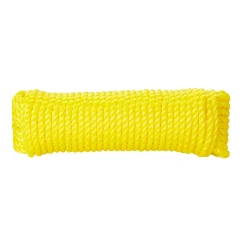 Corde torsadée en polypropylène jaune ø8 mm, 25 m^Diall Online
