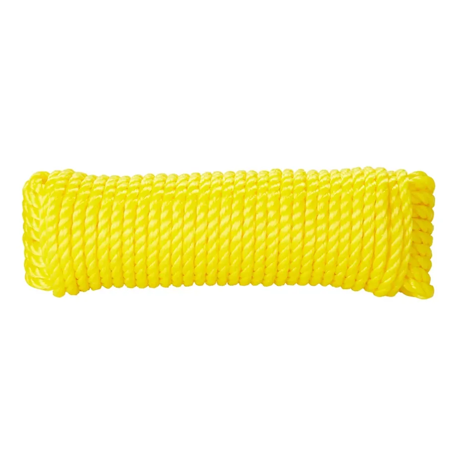 Corde torsadée en polypropylène jaune ø8 mm, 7.5 m^Diall Outlet