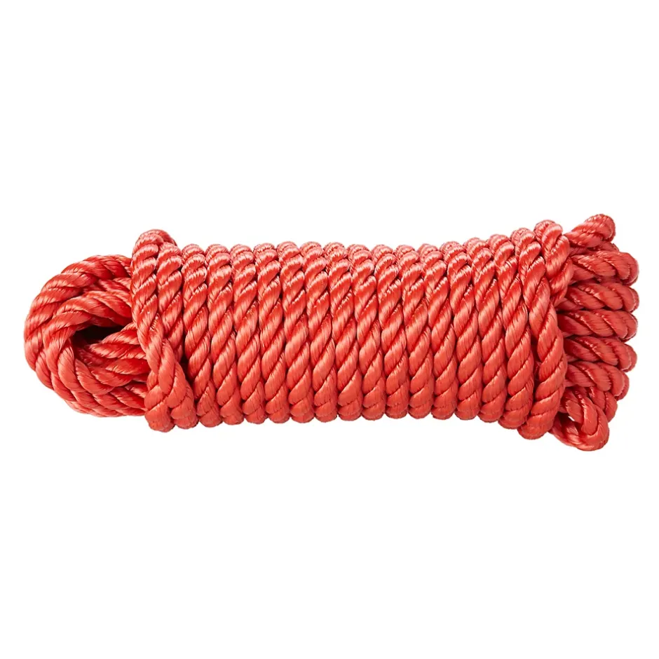 Corde torsadée en polypropylène rouge ø14 mm, 7.5 m-Diall Clearance