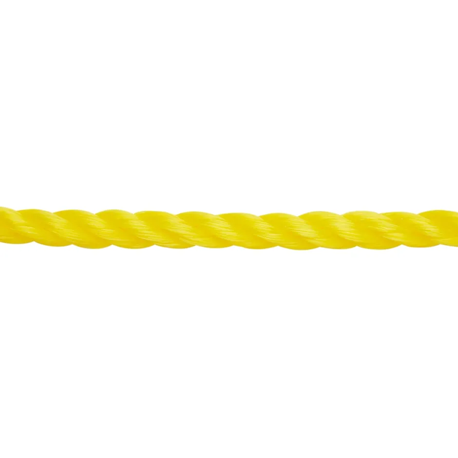 Corde torsadée en polypropylène jaune ø8 mm, 50 m^Diall Online
