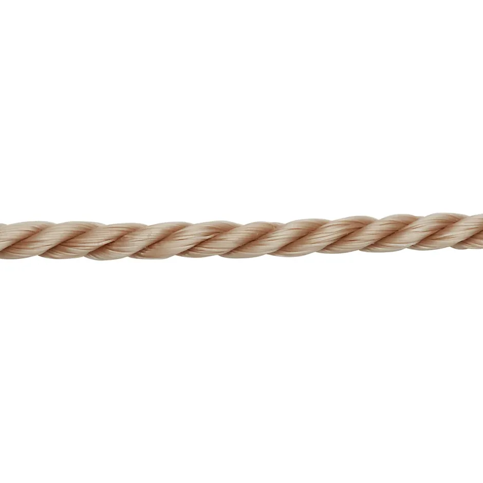 Corde torsadée en polypropylène beige ø6 mm, 10 m-Diall Online