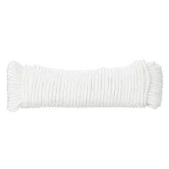 Corde tressée en polypropylène blanche ø4 mm, 20 m-Diall