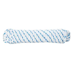 Corde tressée en polypropylène blanche et bleue ø8mm, 7.5 m^Diall Clearance