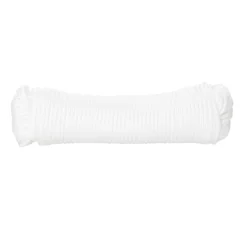 Corde tressée en polypropylène blanche ø3 mm, 20 m-Diall Discount