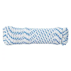 Corde tressée en polypropylène blanche et bleue ø6 mm, 10 m-Diall Discount