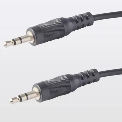 Cordon audio Jack 3.5 Mâle / Mâle noir Or, 1.5 m-Blyss Clearance