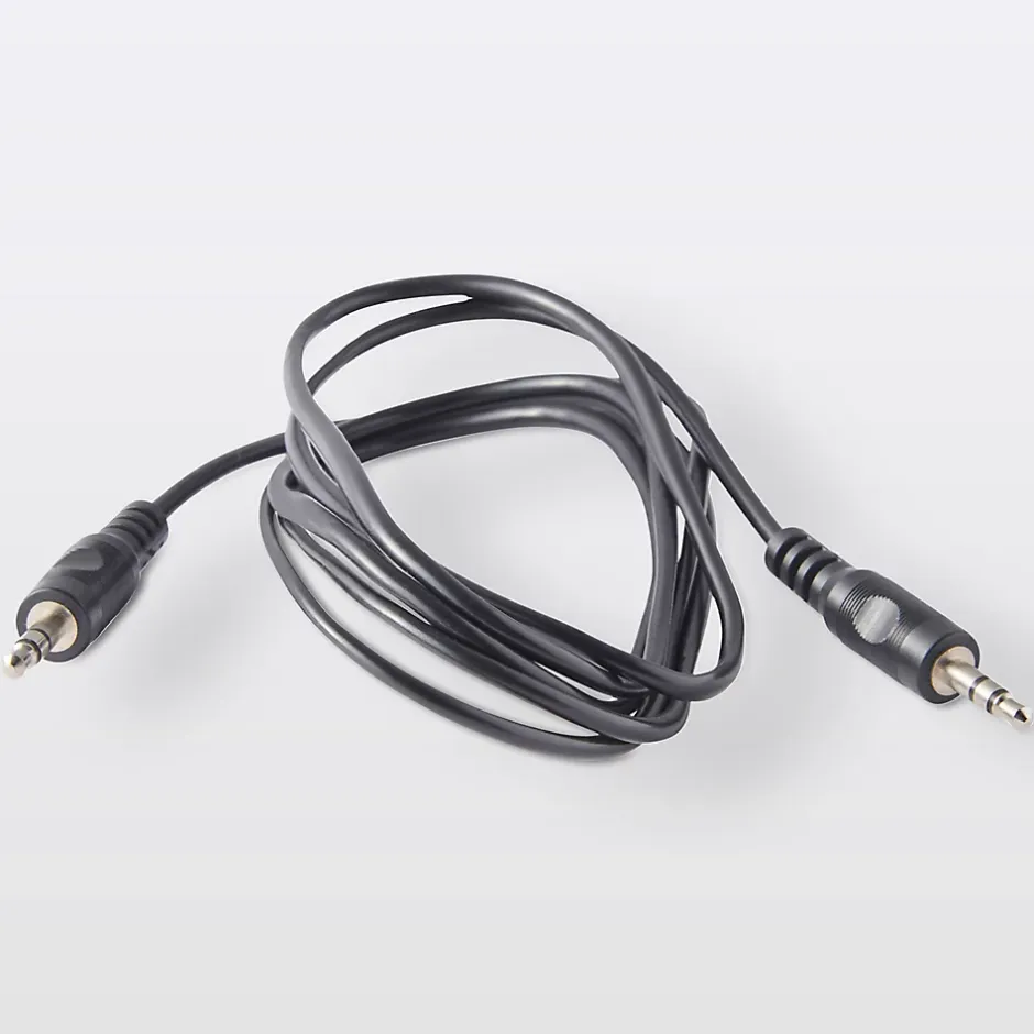 Cordon audio Jack 3.5 Mâle / Mâle noir Or, 1.5 m-Blyss Clearance