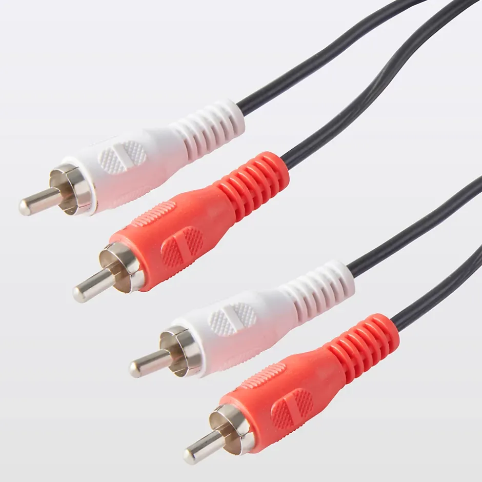 Cordon audio Jack 3.5 Mâle 2RCA Mâle noir , 1 m^Blyss Hot