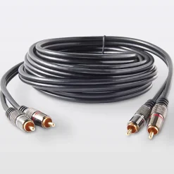 Cordon audio 2RCA Mâle / Mâle Or, 3 m^Blyss Hot