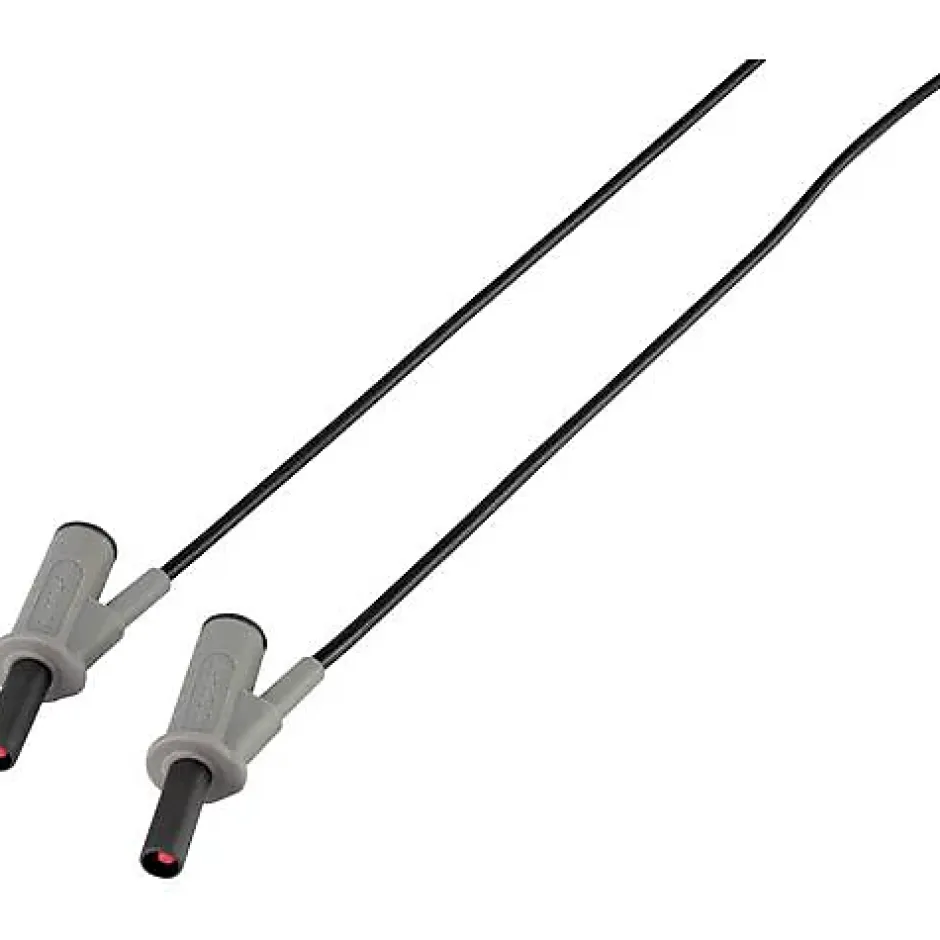 Cordon de mesure de sécurité 4 mm banane mâle - 1000 V, 10 A, accessoire de mesure électricien, garantie 3 ans.^Voltcraft