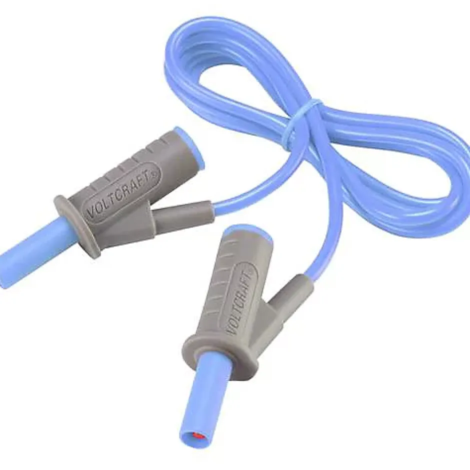 Cordon de mesure de sécurité 4 mm banane mâle - 1000 V, 10 A, accessoire de mesure électricien, garantie 3 ans.-Voltcraft Sale