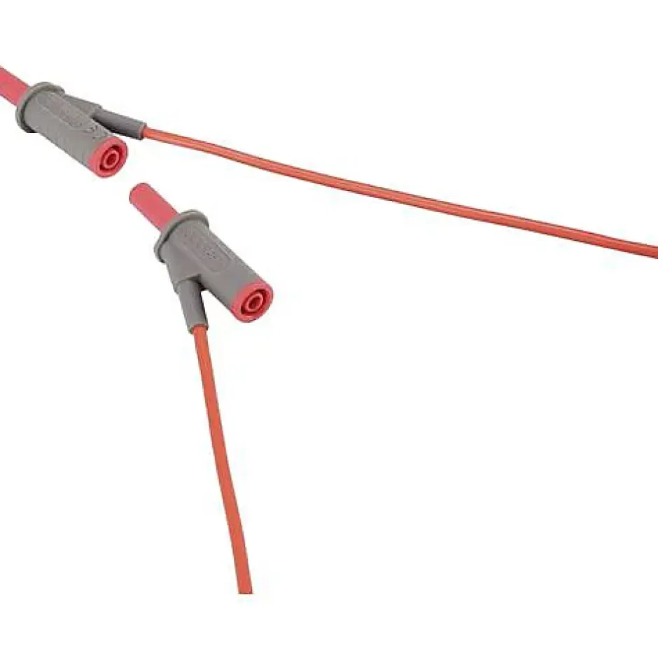 Cordon de mesure de sécurité 4 mm banane mâle - 1000 V, 10 A, accessoire de mesure électricien, garantie 3 ans.^Voltcraft Best