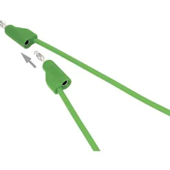 Cordon de mesure ultra-flexible 4 mm banane mâle - 10 A, accessoire de mesure pour électricien, garantie 3 ans.^Voltcraft