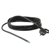 Cordon pour appareil avec mise à la terre H05VVF 3G1.5mm² 16A 3m noir^Diall New