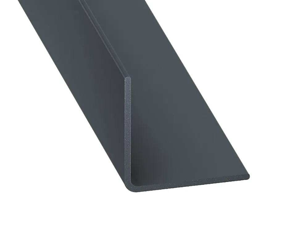 Cornière égale PVC anthracite 20 x 20mm, L. 2,6 m^CQFD Online