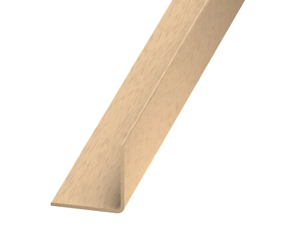 Cornière égale PVC hêtre 20 x 20 mm, 2 m-CQFD Best