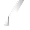 Cornière inégale aluminium laqué blanc 30 x 20 mm, 1 m^CQFD New