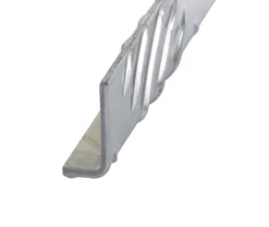 Cornière inégale damier aluminium brut 30 x 50 mm, 2 m^