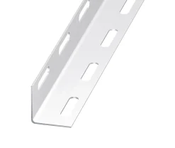 Cornière perforée acier époxy blanc 27 x 27 mm, 1m^ Clearance