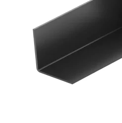 Cornière PVC anthracite 15 x 15mm, L. 2,6 m-CQFD