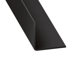 Cornière PVC anthracite 15 x 15mm, L. 2,6 m-CQFD