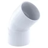 Coude pvc femelle femelle blanc 45° ø40 mm^Fitt New