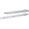 Coulisses à galets pour tiroirs, fixation dessous, en acier époxy Diall L.30 cm- Outlet