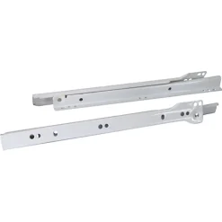 Coulisses à galets pour tiroirs, fixation dessous, en acier époxy Diall L.30 cm- Outlet