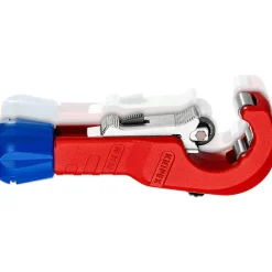 Coupe tube acier inoxydable Ø35 mm rouge et bleu^Knipex Best