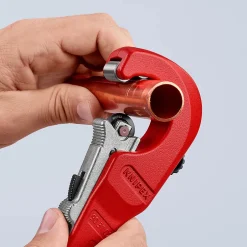 Coupe tube acier inoxydable Ø35 mm rouge et bleu^Knipex Best