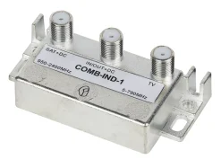 Coupleur / découpleur TV 2 entrées UHF/SAT - Fiche F-SLX New