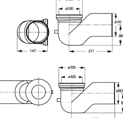 Courbe Technique Avec La Decharge A 90 Mm- Discount