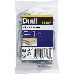 Crampillons en acier galvanisé 2,7x25 - 125g^Diall Best