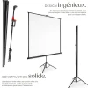Écran de projection extensible avec un trépied en polyester blanc^Tectake Discount