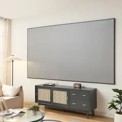 Écran de projection mural Väkhoga 120 pouces Full HD 4K 8K HDR gris en.casa^[En.Casa] Outlet