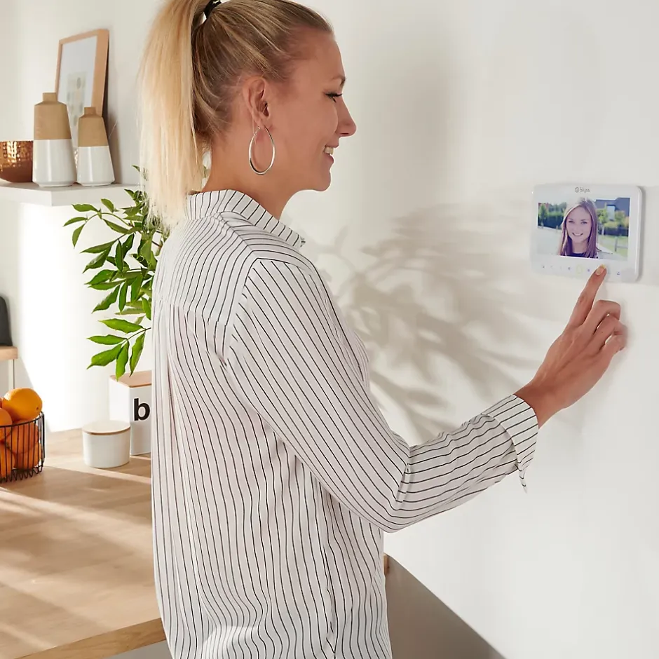 Écran vidéo filaire Jelbi blanc 7"^Blyss Clearance