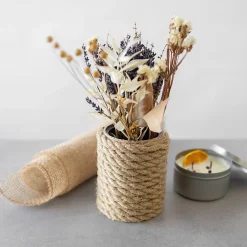 5m Corde de Jute Epaisseur 10mm - Personnalisation Possible Tous les 5m - Corde Solide - Torsadé Fibres Naturelles-Creative Deco Outlet