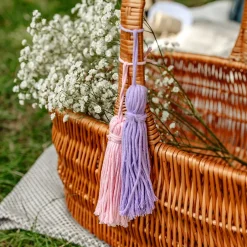 3mm x 200m Corde Macramé Violet Pastel - Fil de Coton et Polyester +/- 0.5 mm Épaisseur - 30 Plis - Ficelle Naturel^Creative Deco Discount