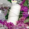6mm x 100m Corde Macramé Fil de Coton Blanc - +/- 0,5 mm Épaisseur - Ficelle de 37 Plis - Cordelette Naturel-Creative Deco Outlet