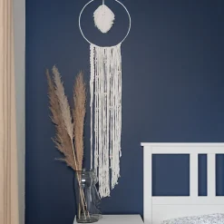 6mm x 100m Corde Macramé Fil de Coton Blanc - +/- 0,5 mm Épaisseur - Ficelle de 37 Plis - Cordelette Naturel-Creative Deco Outlet