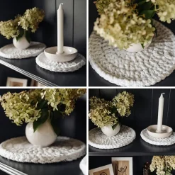 6mm x 100m Corde Macramé Fil de Coton Blanc - +/- 0,5 mm Épaisseur - Ficelle de 37 Plis - Cordelette Naturel-Creative Deco Outlet