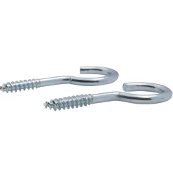 Crochet à visser zingué filet bois-Viswood Discount