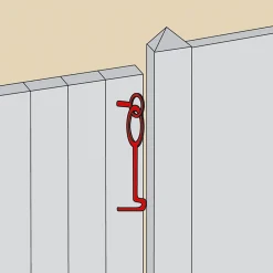 Crochet de contrevent Ø5 L.120 mm + piton noir Afbat-Afbat - Tb Industrie Sas Sale